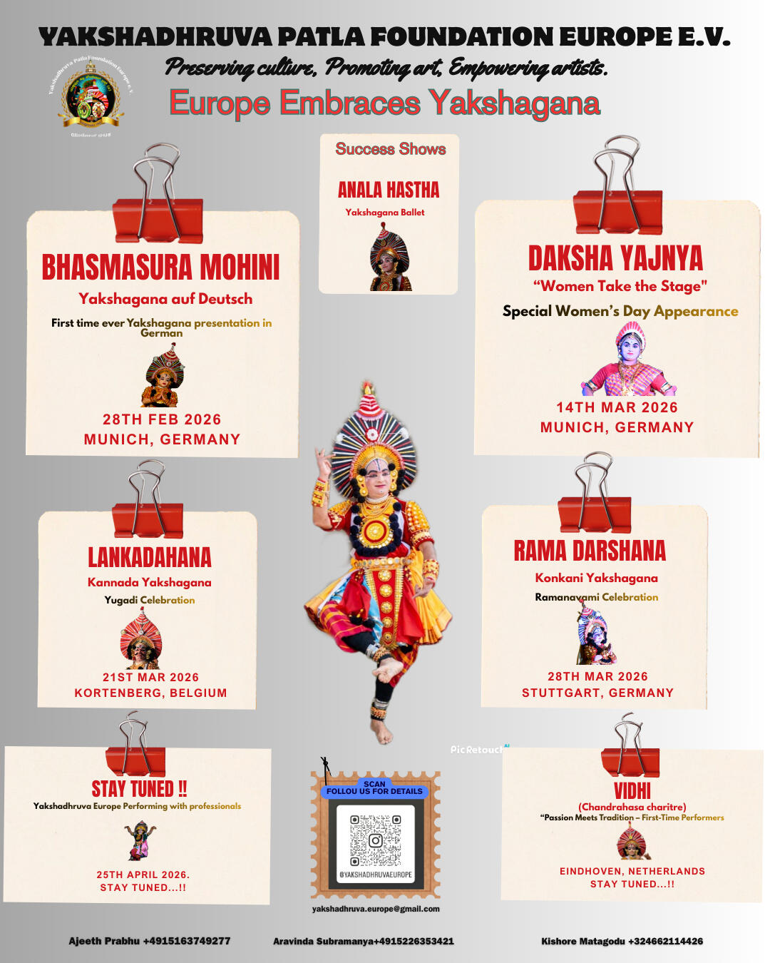 Europe Embraces Yakshagana Events